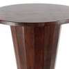 Rustic Gum Tree Wood Bar Height Table - Brown - Olivia & May: 40-Inch, Round, Indoor Dining - 3 of 4