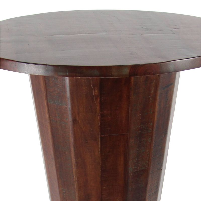Rustic Gum Tree Wood Bar Height Table - Brown - Olivia &#38; May, 4 of 15