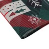 Unique Bargains Christmas Place Mats Linen Red Green 13"x17.7" 2 Pcs - 4 of 4