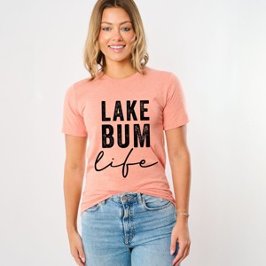 Simply Sage Market Lake Bum Life Short Sleeve Tee - XS - Sunset - 1 of 4