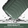 Karl Home 3 Piece Suitcases, PP Hard Shell Suitcase 20 inch 24 inch 28 inch Luggage Sets Double Wheels with TSA Lock Green - 3 of 4