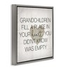 Stupell Industries Heartwarming Grandchildren Phrase, 25" x 25" - 3 of 4