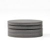 32"W Rotating Coffee Table Cocktail Table Center Table, Oval, Black - Merax - 4 of 4