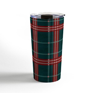 Emanuela Carratoni Tartan Theme Travel Mug 20 oz Stainless Steel Travel Mug - Deny Designs - 1 of 4
