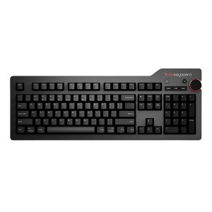 Das Keyboard 4 Pro for Mac Wired Mechanical Keyboard, Cherry MX Brown Switches, 2-Port USB 3.0 Hub, Volume Knob, Aluminum Top, 104 Keys, Black - 1 of 4