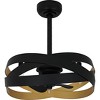 Zito 3-Light Matte Black Ceiling Fan Light - 4 of 4