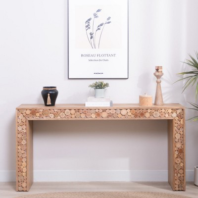 Paaaawaters Modern Black Console Table with 4 Drawers – 59.2" Entryway Table with Storage