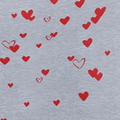 heather grey falling hearts