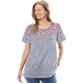 Woman Within Women's Plus Size Graphic Tee