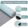 Washable Modern Plaid Area Rug, Low Pile Non-Slip Geometric Soft Carpet, Stain Resistant Checkered Rug for Living Room, Bedroom, Office, Kitchen - 4 of 4