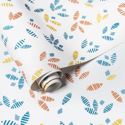 Tossed Leaves Wallpaper - Threshold™: Removable Vinyl, Self-Adhesive, Botanical Pattern, Peelable, 27.5 Sq Ft Coverage