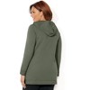 Catherines Women's Plus Size Cloud Knit French Terry Classic Hoodie Tunic - 3 of 4