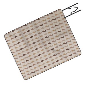 Iveta Abolina Peace Hands Tan Picnic Blanket - Deny Designs - 1 of 3