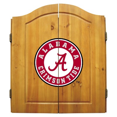 NCAA Imperial Bristle Dart Board and Cabinet Alabama Crimson Tide