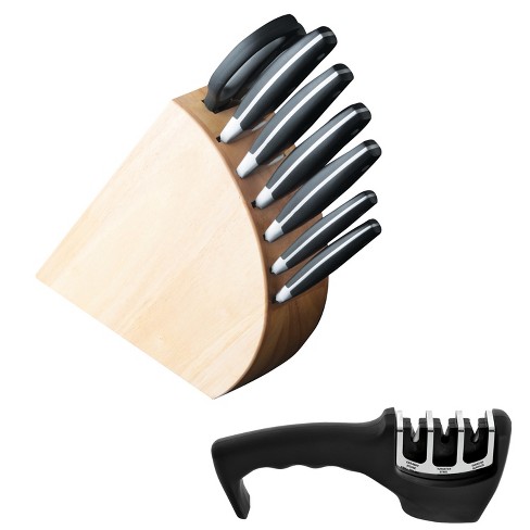 Forged 9 Pc Cutlery Set with Hardwood Counter Block