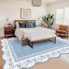 Coucheta Scalloped Hallway Runner Area Rug, Washable Non-Slip Low Pile Area Rug for Kitchen, Entryway, Living Room, Multi-Color & Size - 4 of 4