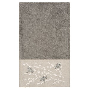 Linum Home Textiles 100% Turkish Cotton BRAELYN Embellished Towel Set - 1 of 2