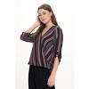 WEST K Women's Alexa Surplice V-Neck Rolltab Blouse - 2 of 4