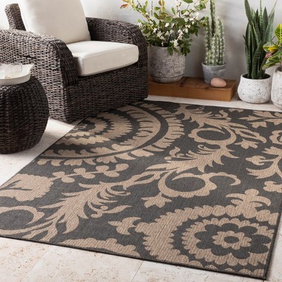 Nancy Black and Cream Wool Runner Rug 2'5" x 11'10"