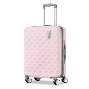 American Tourister Medium Checkered Carry On Spinner Wheels