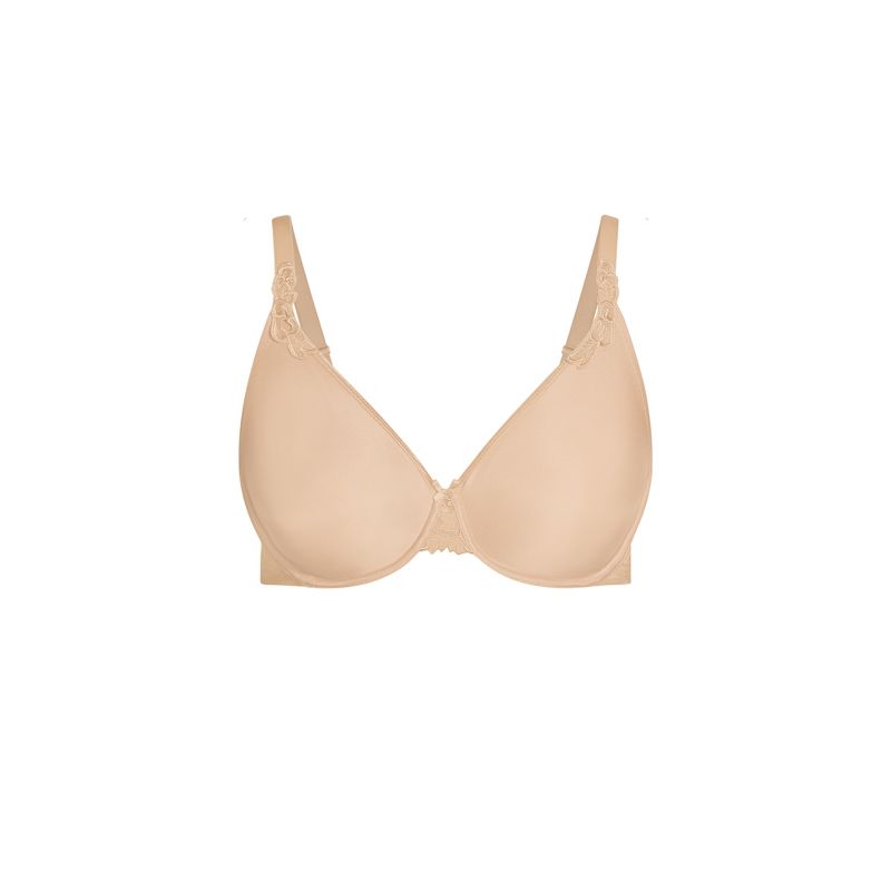 Women's Plus Size Minimizer Underwire Bra - beige | AVENUE, 3 of 3