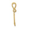 Black Bow Jewelry 14k Yellow Gold, Ashley Collection, Textured Initial L Pendant - 2 of 4