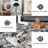 coucheta Multi-size Area Rug with Non-Slip Backing, Botanical Floral Leaf Printed Accent Stain-Resistant Carpet for Living Room, Bedroom, Kitchen - 4 of 4