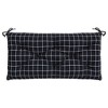 vidaXL Bench Cushion Outdoor Water Repellent Bench Cushion Pad Oxford Fabric - Black and White 39.3" x 19.7" x 2.8" - 4 of 4