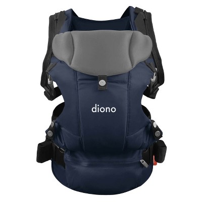 Image of Diono Carus Essentials 3-in-1 Baby Carrier, Front & Back Carry, Newborn, Toddler up to 33 lb / 15 kg, Navy