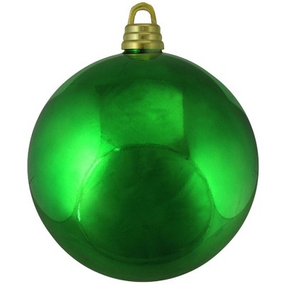 Northlight 12" Shatterproof Shiny Size Christmas Ball Ornament - Green