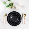 12-Piece Stoneware Dinner Plates Bowls Sets | Microwave & Dishwasher Safe | Non-Toxic| Stackable Matte Glaze Kitchenware for 4 - 2 of 4