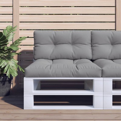 vidaXL Pallet Cushion Gray 31.5"x15.7"x4.7" Fabric