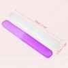 Unique Bargains Plastic Lightweight Toothbrush Travel Case 7.48"x1.06" 4 Pcs - 4 of 4