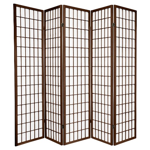 Oriental Furniture 6 ft. Tall White Cardboard Room Divider - 6 Panel