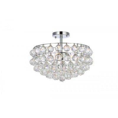 Elegant Lighting Savannah 16 inch flush mount in chrome