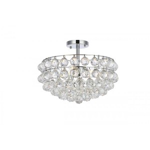 Elegant Lighting Savannah 16 inch flush mount in chrome - 1 of 4