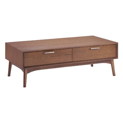 Mid-Century Modern 47" Coffee Table - Walnut - ZM Home