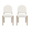 Christopher Knight Home Boyle Mid Century Fabric Upholstered Dining Chairs with Back (Set of 2) - 2 of 4