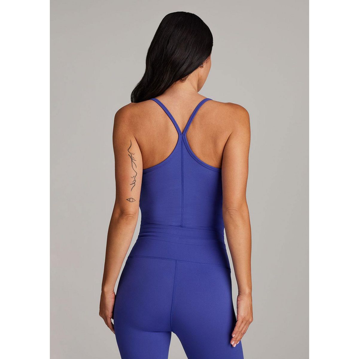 RBX Active Women's Low Impact Longline Sports Bra Ultra Soft Cropped Tank Bra Top - thumbnail 3
