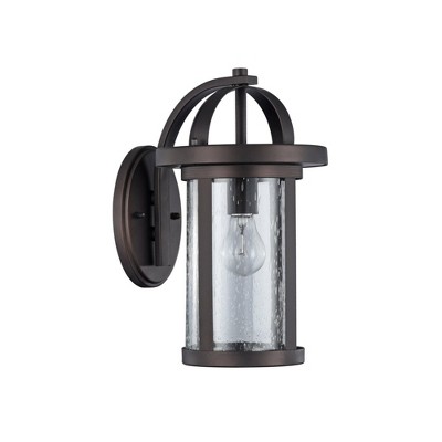 Chloe Lighting Angelo Transitional 1 Light Rubbed Bronze Outdoor Wall Sconce 14" Height