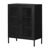 South Shore 40" Kodali Decorative Storage Cabinet Olive Green: Metal Frame, 3 Shelves, Anti-Tip Hardware - 2 of 4