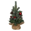 Kurt Adler 1.5-Foot Pinecones, Balls, and Berries Tree with Burlap - 3 of 4