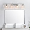 Elegant Lighting Merrick 4 light Chrome and Clear Bath Sconce - 3 of 4
