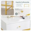 Hyleory Modern Vanity Table , Bedroom Bedside Table with Ample Storage , Sturdy and Sleek - 2 of 4
