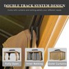 PAGED 10'X12' Hardtop Outdoor Canopies and Gazebos with Galvanized Steel Double Canopy for Patios Deck Backyard, Curtains and Netting, Brown - 3 of 4