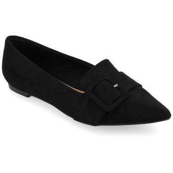 Journee Collection Womens Audrey Slip On Pointed Toe Loafer Flats