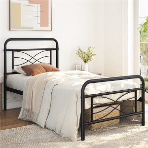 Yaheetech Vintage Metal Bed Frame with headboard - 1 of 4