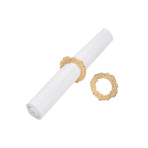 C&F Home Golden Wreath Napkin Ring Set of 6 - 1 of 3