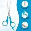 BOSHEL Dog Thinning Shears – 7" Grooming Scissors with Safe Rounded Tips, 26-Tooth Blending & Texturizing Pet Shears for Dogs & Cats - 2 of 4