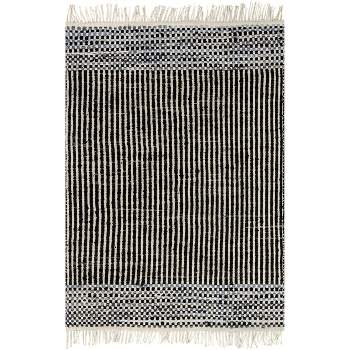 nuLOOM Haidi Striped Cotton/Jute Tassel Area Rug